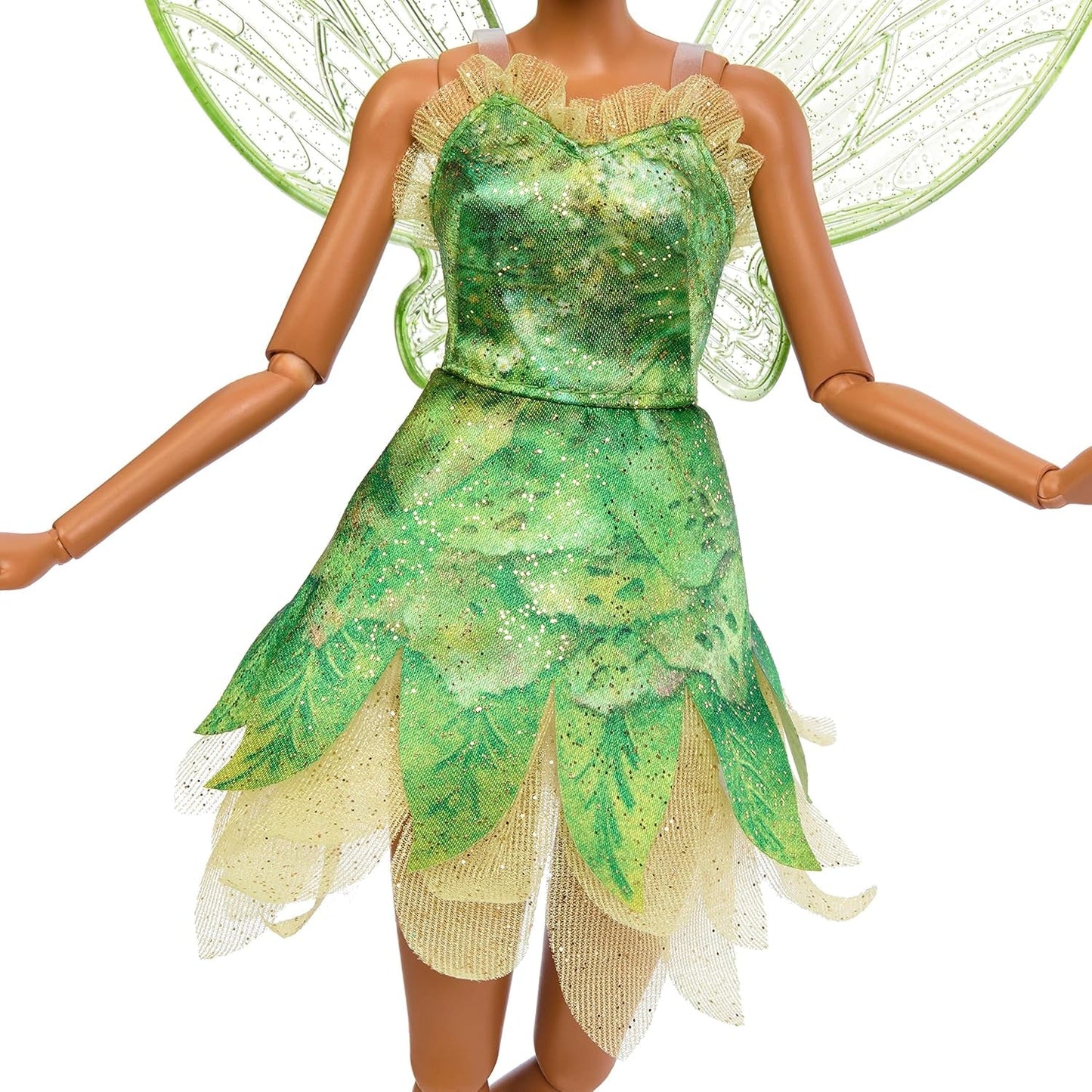 Disney Peter Pan en Wendy Tinker Bell pop met beweegbare vleugels en groene jurk Op film geïnspireerd cadeau voor kinderen om scènes na te spelen of eigen avonturen te beleven HNY37