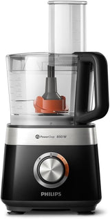 Philips Kompakte Küchenmaschine – 850W, 31 Functies, 2,1-Liter-Behälter, Powerchop, Edelstahlklinge (HR7530/10) Keuken Naty Shop 850 Watt, 29 Functies + Standmixer