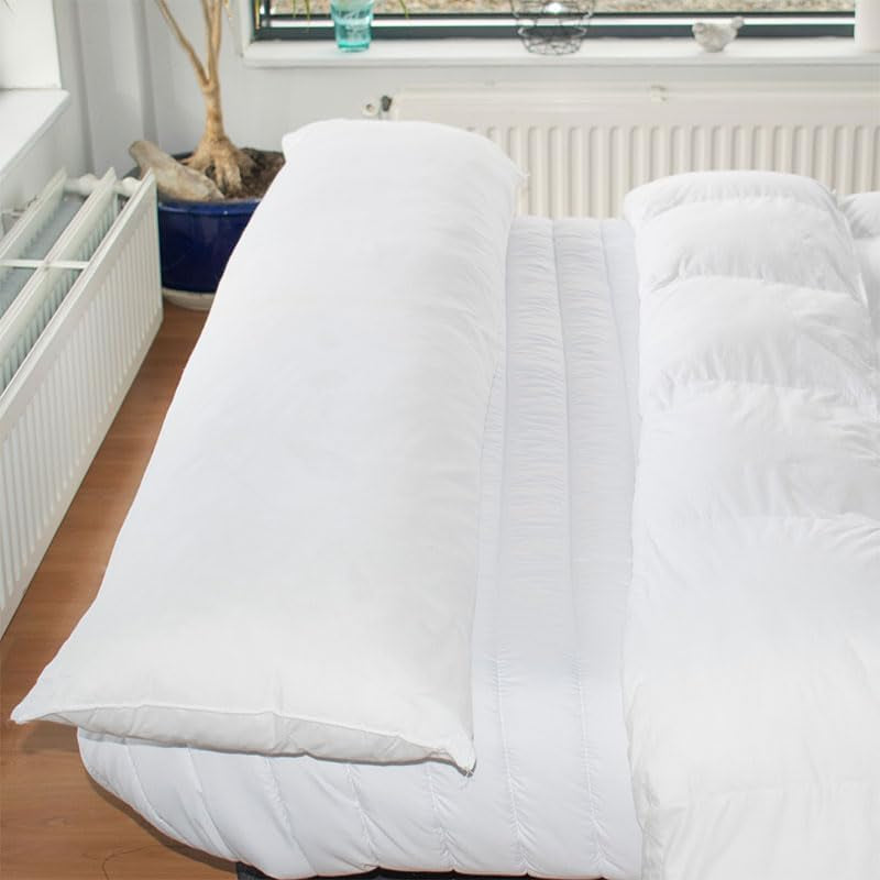 Bleu Calin Platte spons gemaakt van traagschuim en polyestervezel, wit 160 X 40 cm Naty Shop standaard kussens