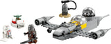 LEGO Star Wars 75410 Mandos en Grogus N-1 Starfighter speelgoed met Mandalorian, Grogu en R5-D4 minifiguren, inclusief bouwbare zuil, ruimteschip startset voor jongens en meisjes vanaf 4 jaar Bouwsets Beuche in LEGO-Store