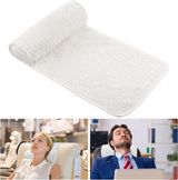 Chaise Lounge Nekkussen Hoofdkussen Pluche Verstelbaar Kussen Nekrol Antislip Fleece Sofa Nek Hoofdsteun Kussen voor Reizen Thuis Chaise Lounge Sofa Fauteuil (Zwart)