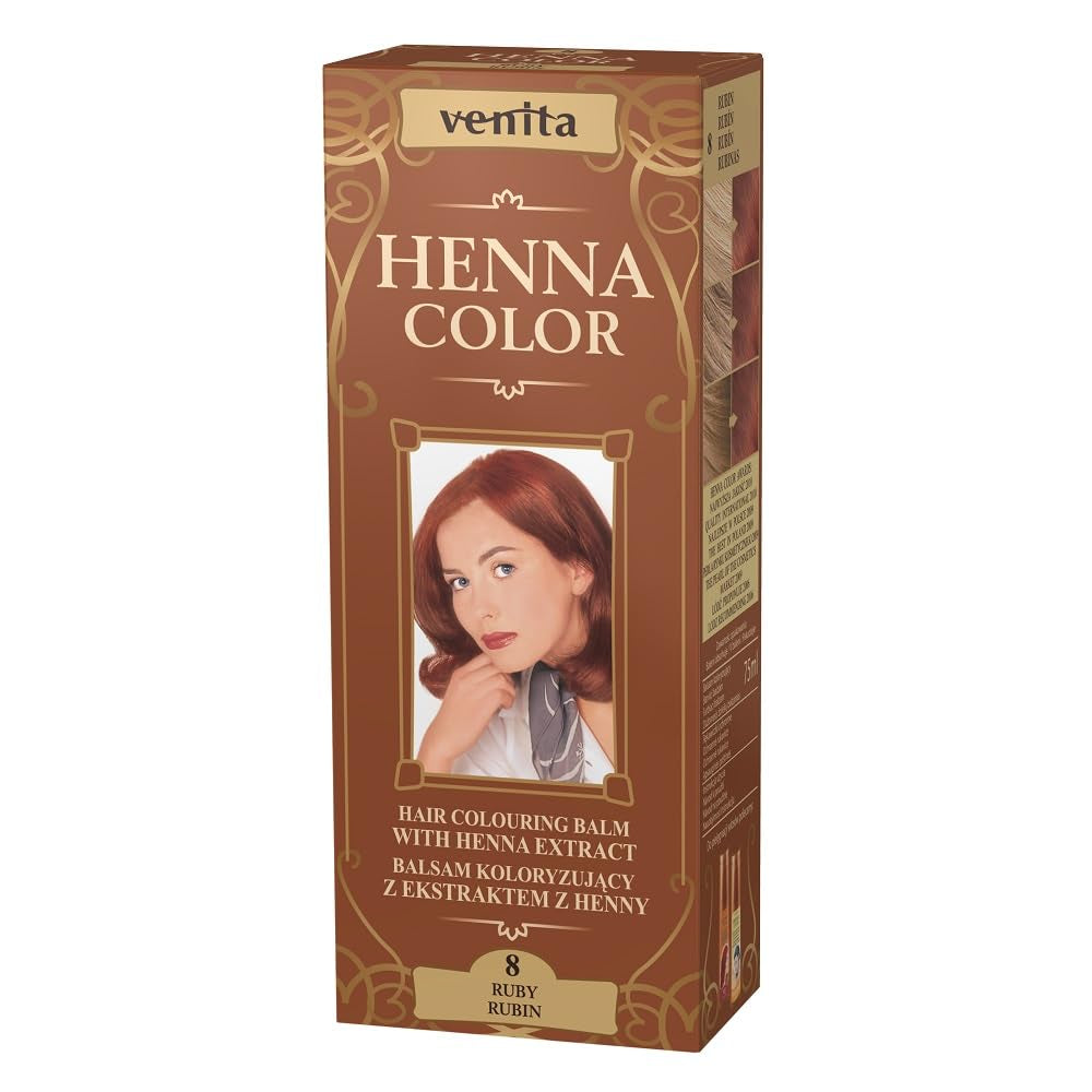 Henna Color 111 Natuurlijk blond haarconditioner Haarkleur Natuurlijk haarkleureffect Henna Eco-haarverf Naty Shop Robijnrood 1 stuk (pak van 1)