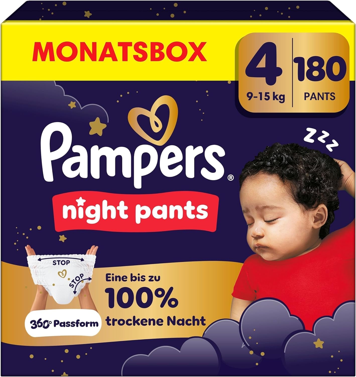 Pampers Night Pants luiers maat 6, 138 stuks, 13kg-19kg, bieden extra bescherming gedurende de hele nacht.