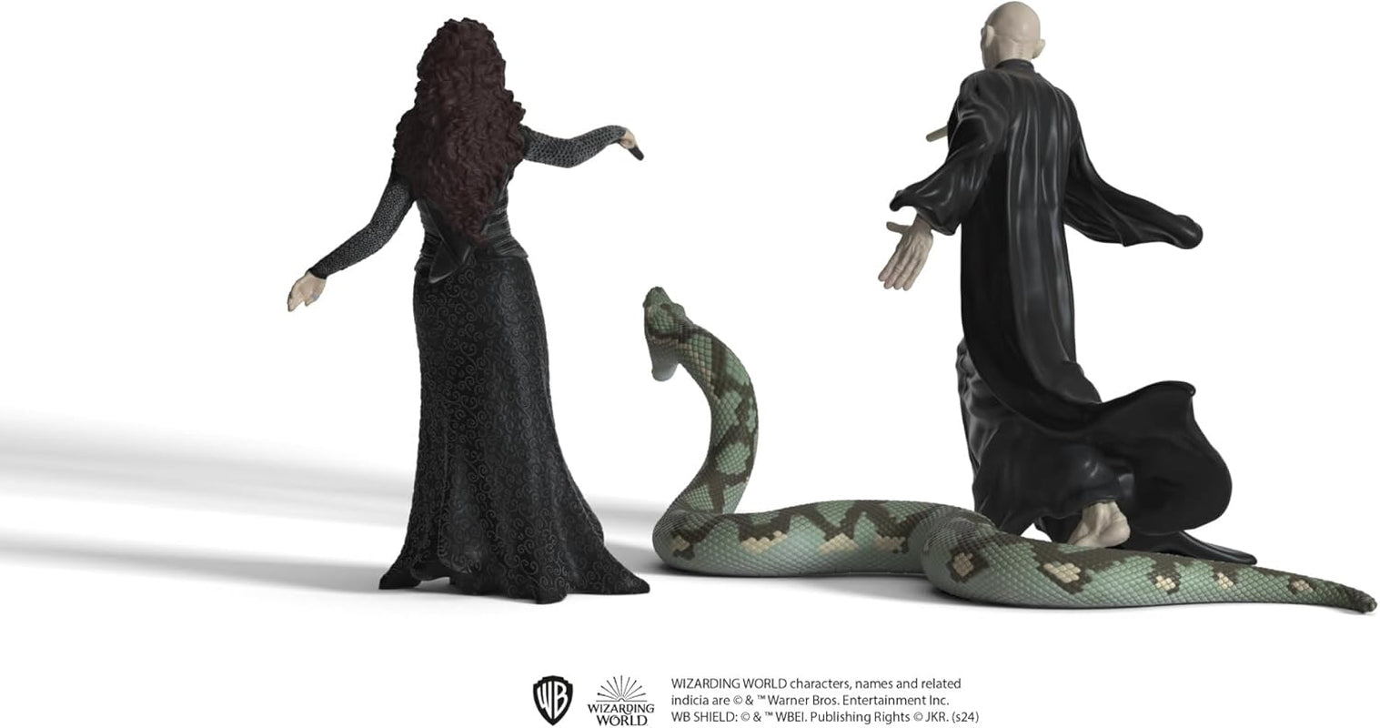 Schleich 42684 Lord Voldemort, Nagini & Bellatrix Lestrange, vanaf 6 jaar, HARRY POTTER - speelfiguur, 21 X 16 X 18 cm Actiefiguren Naty Shop