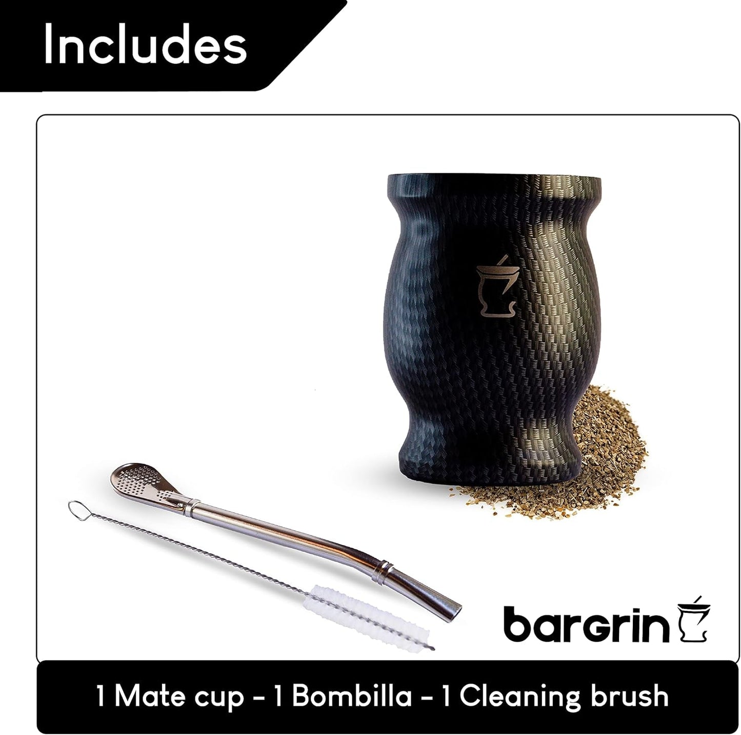 Mate Tea Set - Mate Mok - Mate en Bombilla Set - Theekopjes - Dubbelwandig Design Mate Mok - Yerba Mate Mok Set