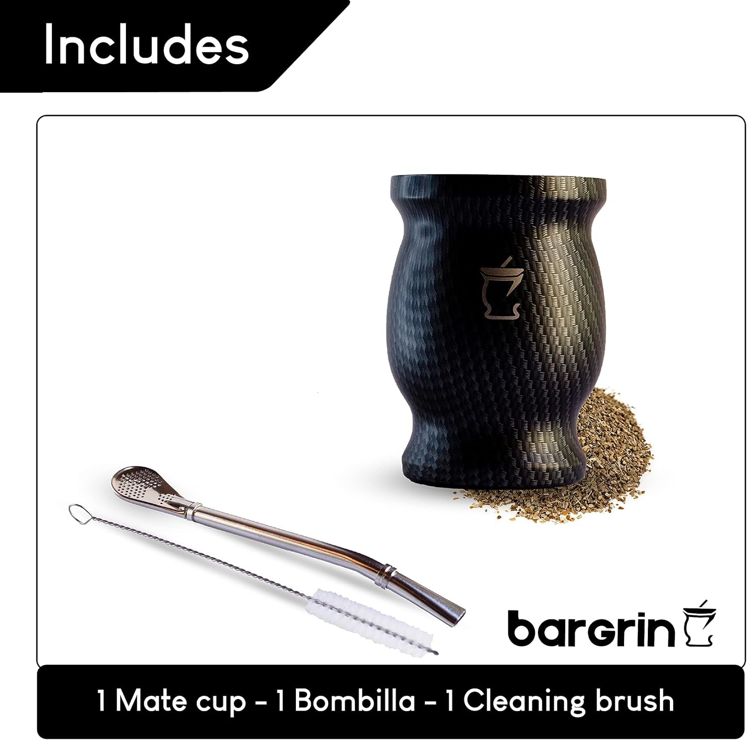 Mate Tea Set - Mate Mok - Mate en Bombilla Set - Theekopjes - Dubbelwandig Design Mate Mok - Yerba Mate Mok Set