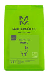 Martermühle Peru Bio Kaffeebohnen 1kg mittelkräftig I Arabica I Aroma: Melkchocolade, Bloemige noten, Noten I Ganze Bio Kaffee-Bohnen schonend geröstet, säurearm