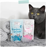 MjAMjAM - Premium natvoer voor katten - Wellness - Spijsvertering - Rund, 12 stuks (12 x 125 g), graanvrij