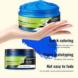 Blauwe haarwax Tijdelijke blauwe haarspray Kleur Crazy Blue Wasbare haarkleur Instant haarverf Natuurlijke haarkleur Styling Haar voor mannen Vrouwen Feest Naty Shop Haarverf