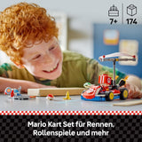 LEGO Super Mario: Mario Kart - Standaardkart, Nintendo-collectie, cadeau voor kinderen, laat jongens, meisjes en gamers vanaf 7 jaar zelfstandig spelen, avontuurlijk speelgoed met padfiguur 72032 Bouwsets Besuche in LEGO-Store