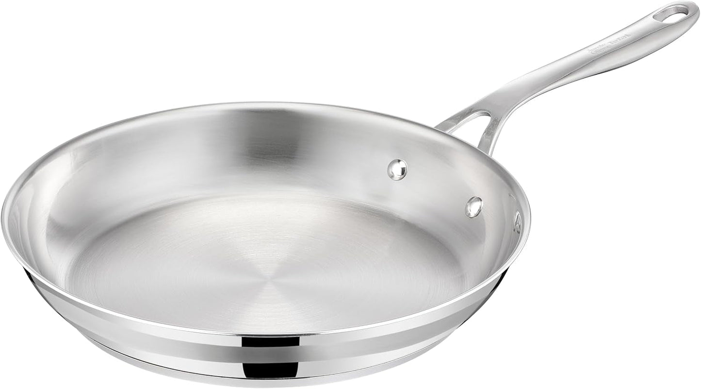 Jamie Oliver by Tefal Cook Slimme koekenpan 28cm, Ongecoat roestvrij staal, Geschikt voor inductie Potten en pannen Naty Shop Standaardtitel