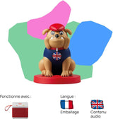 Karakter met geluid - Het is weg, Happy English - muziek, liedjes en geluiden - speelgoed, educatieve inhoud, Franse versie, kinderen voor alle leeftijden Jucarii Bebe Naty Shop