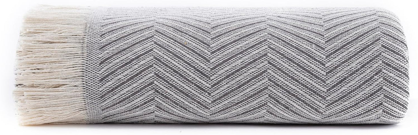 Todocama multifunctionele sprei, sprei, sprei, bankhoes, jarapas, visgraatmotief (230 X 260 Cm, zandbeige). Bedden en dekens Besuche den Todocama-Store Donkergrijs 230 X 260 Cm