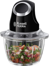 Russell Hobbs Standmixer [1.5L Glasbehälter] Matt Schwarz (Starker 0.9PS Motor, Impuls-/Ice-Crush-Funktion, Edelstahlmesser, Bpa-Frei Mixer, Elektrischer Zerkleinerer, Smoothie-Maker) 24722-56 Keuken Naty Shop Zerkleinerer,Single