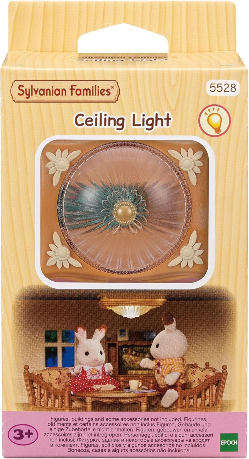 Sylvanian Families 5528 plafondlamp - poppenhuismeubilair, bruin Naty Shop Dolls standaardtitel