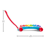 Fisher-Price Oplichtende gigantische xylofoon - elektronisch muziekinstrument om mee te trekken met liedjes met leerinhoud, voor kinderen, peuters vanaf 9 maanden, veelkleurig, versie: Frans, HJK40 Jucarii Bebe Naty Shop
