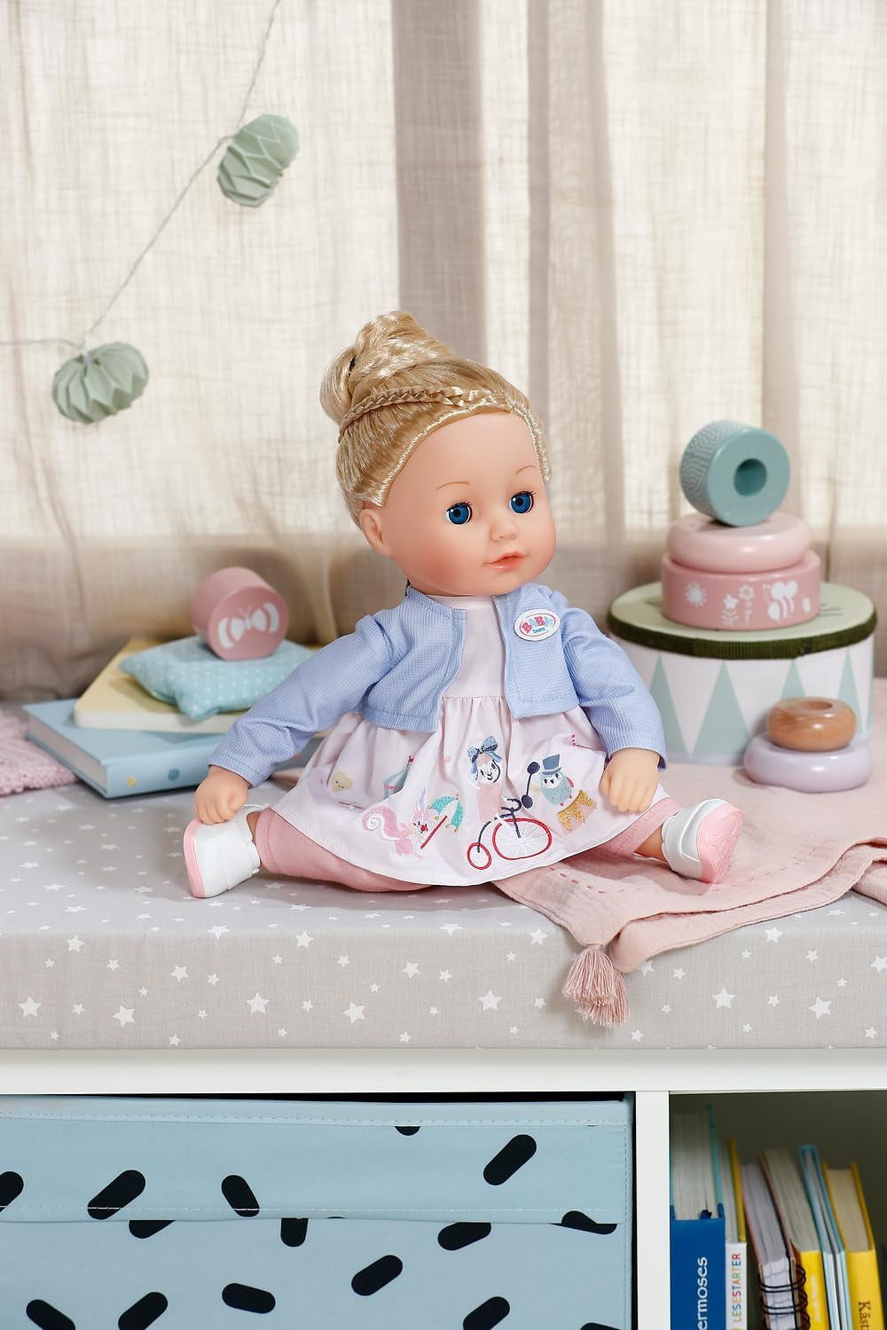 BABY born Sophia Rose - zachte pop van 36 cm - Pop met hoogwaardig blond haar en slaperige ogen - Geschikt voor kinderen vanaf 1 jaar