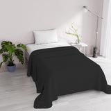 Zomerdekbed Satijn Strepen, polyester, crème, 260X250 Cm Quilts en quilts Naty Shop Zwart 170X250 Cm
