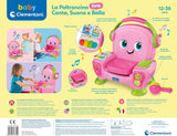 Clementoni 17755 Zingende fauteuil met roze geluid en dans - interactieve en multifunctionele fauteuil voor kinderen in het Italiaans, speelgoed 1 jaar - Made in Italy, veelkleurig Speelgoed Bebe Naty Shop