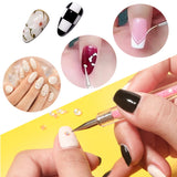 Nagel Pinsel 5 Stück Nagel Art Fineliner Pinsel, Nagel Pinsel Set Pinsel voor Nagellack Nagelborstel Nagellack Pinsel Art Pen voor DIY Nail Art Design. (Verf-1)