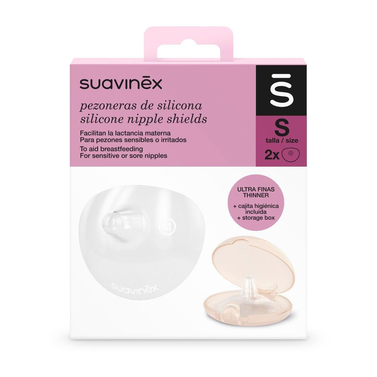 Suavinex Brustpolster Aus Silikon, Größe S, 2 Stück Accessoires Voeding en borstvoeding Bebe Naty Shop