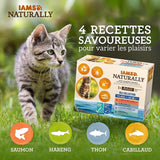 IAMS Natuurlijk natvoer voor katten in saus - Hoogwaardig natvoer met vis voor volwassen katten, Sea Collection, 12 x 85 g