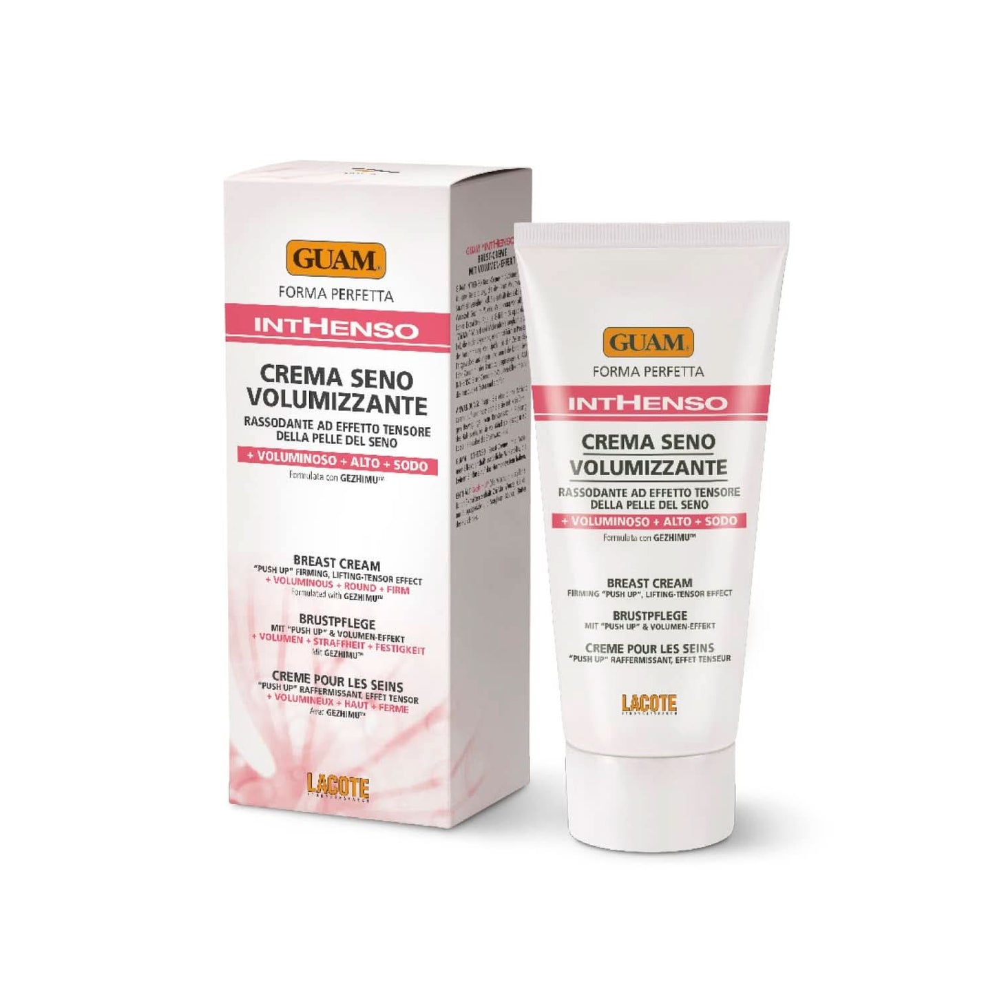 Guam Inthenso, de crème die de buste stevigheid geeft, 150 ml Cosmetica en schoonheid Naty Shop
