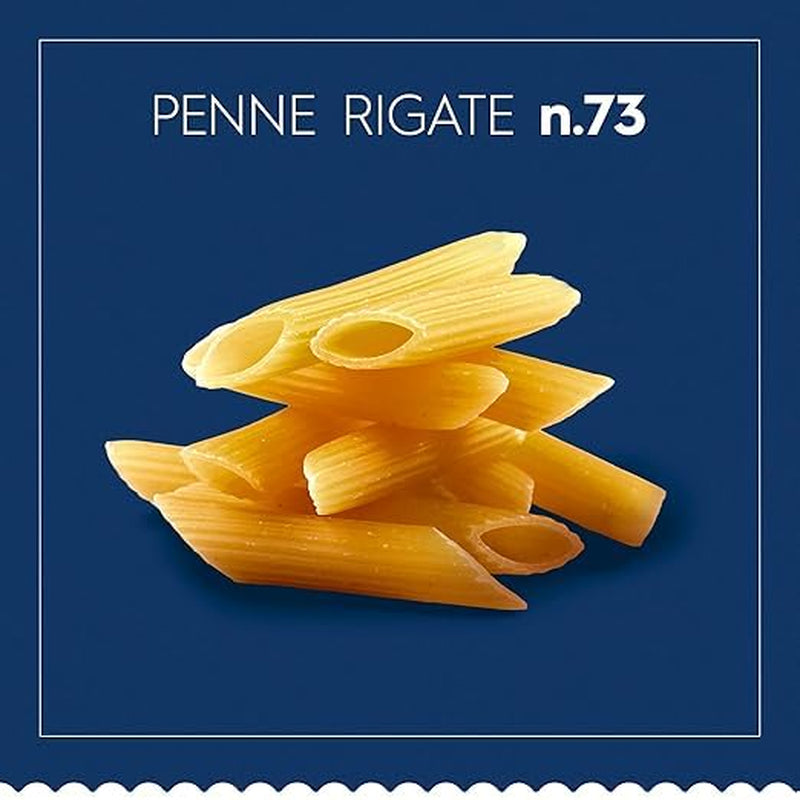 Pasta Barilla Klassiek Penne Rigate Nr. 73 van hoogwaardige durumtarwe, altijd beetgaar (1 x 500 g)