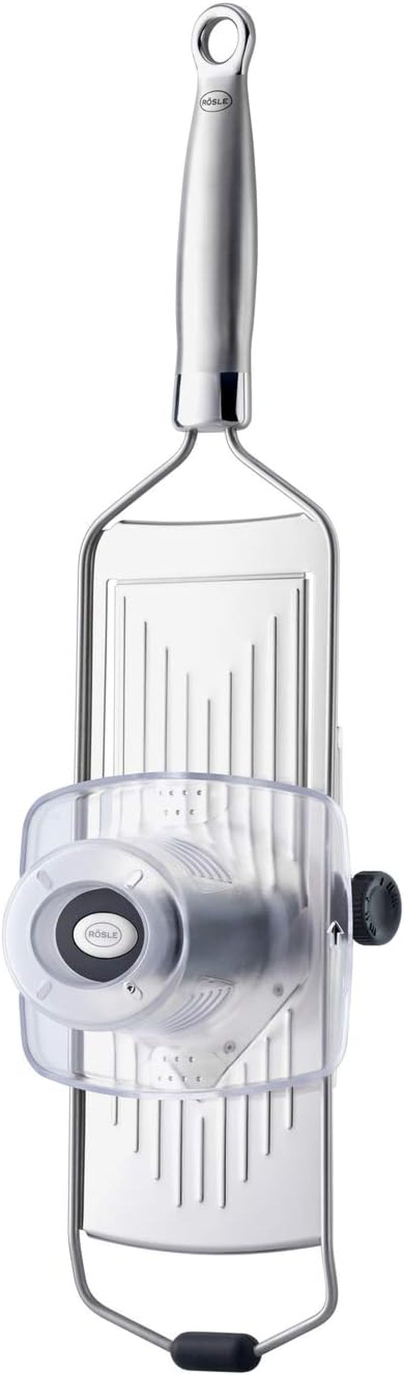 RÖSLE gourmetschaaf Hoogwaardige snijmachine voor truffels, fijne champignons, parmezaanse kaas, radijzen, dunne plakjes, roestvrij staal 18/10 Dunschiller RÖSLE Snijmachine met V-mes