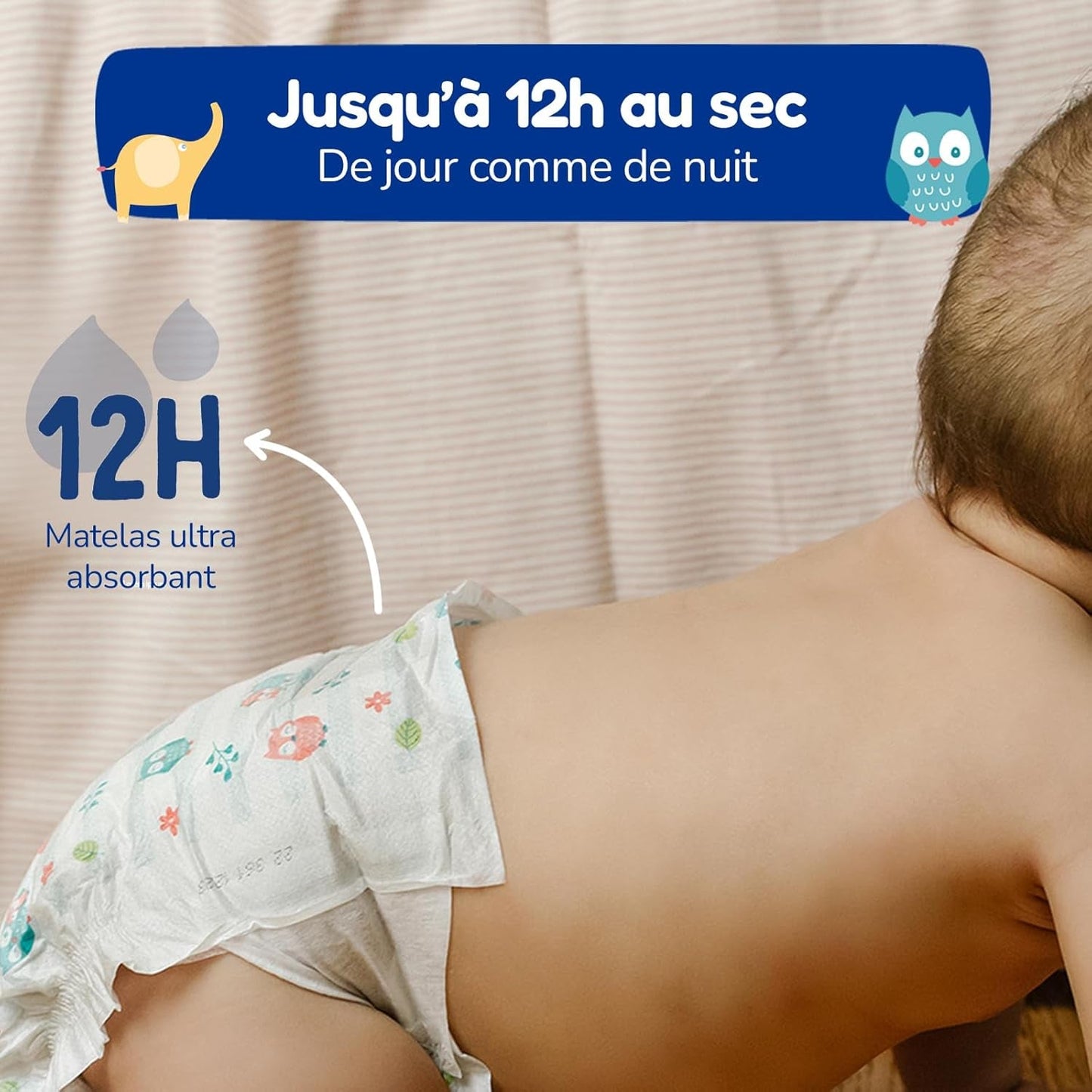 - Luiermaat 4+ 9-20 kg – Ökologische Babywaidern – natürliche Babypflege, hypoallergeen, ohne Parfüm und auslaufsicher – hermestellung in Frankreich – 126 wegwerpluiers – 1 maand