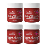 Directions semi-permanente haarkleuring tube 100 ml - Deep Purple Naty Shop Poppy rode haarverf 100 Ml (pak van 4)