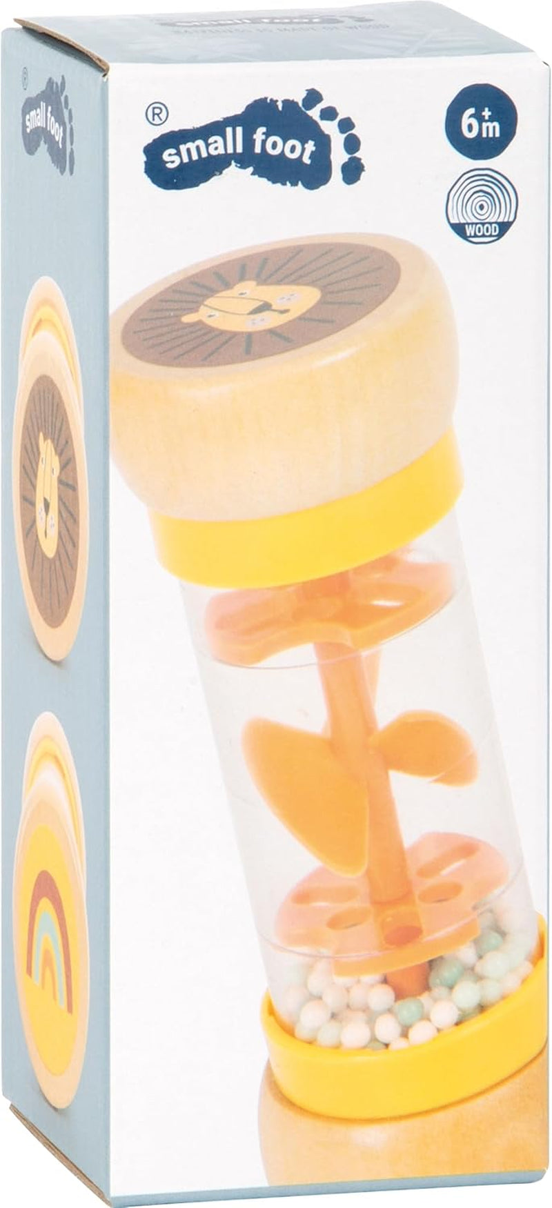 Small Foot regenmakerrammelaar "Safari", fascinerend houten zintuiglijk speelgoed, voor kinderen vanaf 6 maanden, 12458 Baby Toys Naty Shop