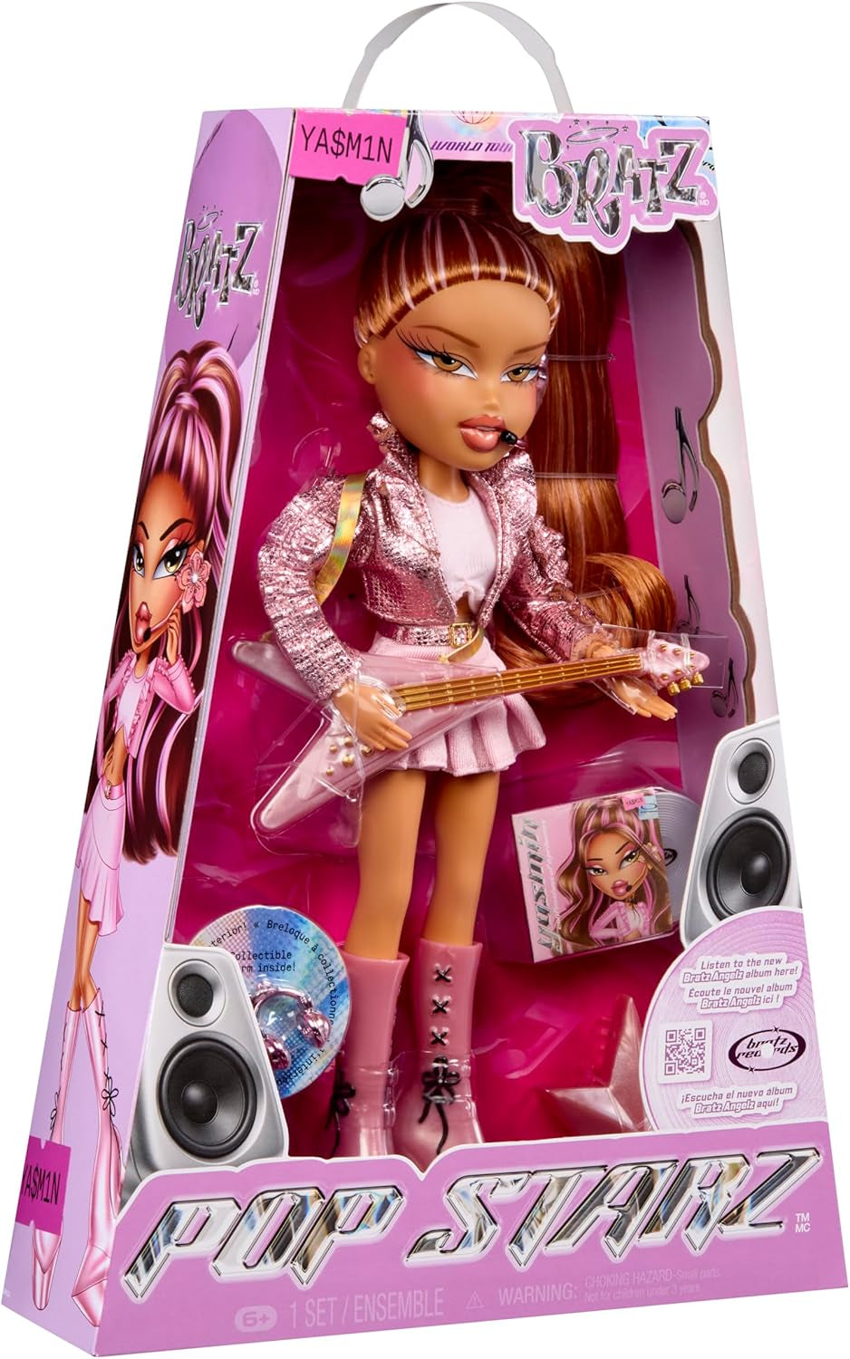 BRATZ Pop Starz Yasmin – Modepop met verzamelbare charme, outfit en muzikale accessoires