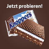 Witte en Zwarte Knoppers – 8 x 25 g – Wafelschijfjes gevuld met donkere cacaowafels, stukjes zwarte koekjes, melk en nougatcrème