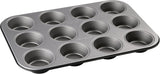Zenker 12Er Muffinform Energy, Premium-Backform, Für Köstliche Kuchen, Verkürzt Die Backzeit Um Bis Zu 20% (Farbe: Silber/Anthrazit), Menge: 1 Stück, Hellgrau Und Dunkelgrau Vormen en bakplaten Naty Shop