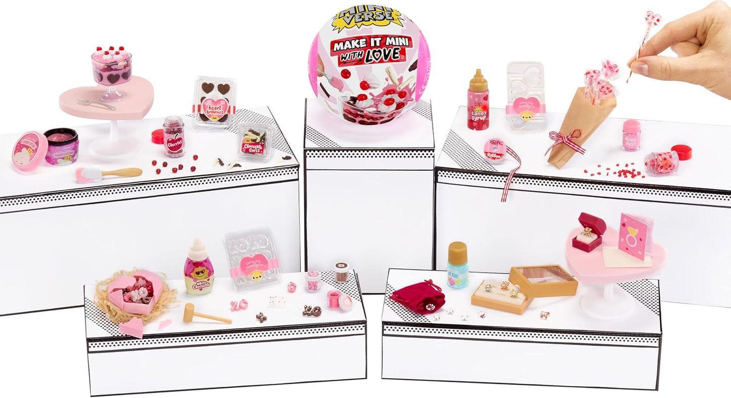 MGA Miniverse - Make It Mini with Love - Mini verzamelobjecten, doe-het-zelf harsknutselset, Valentijnsdagserie, voedselreplica's, niet-eetbaar - voor verzamelaars en kinderen vanaf 8 jaar