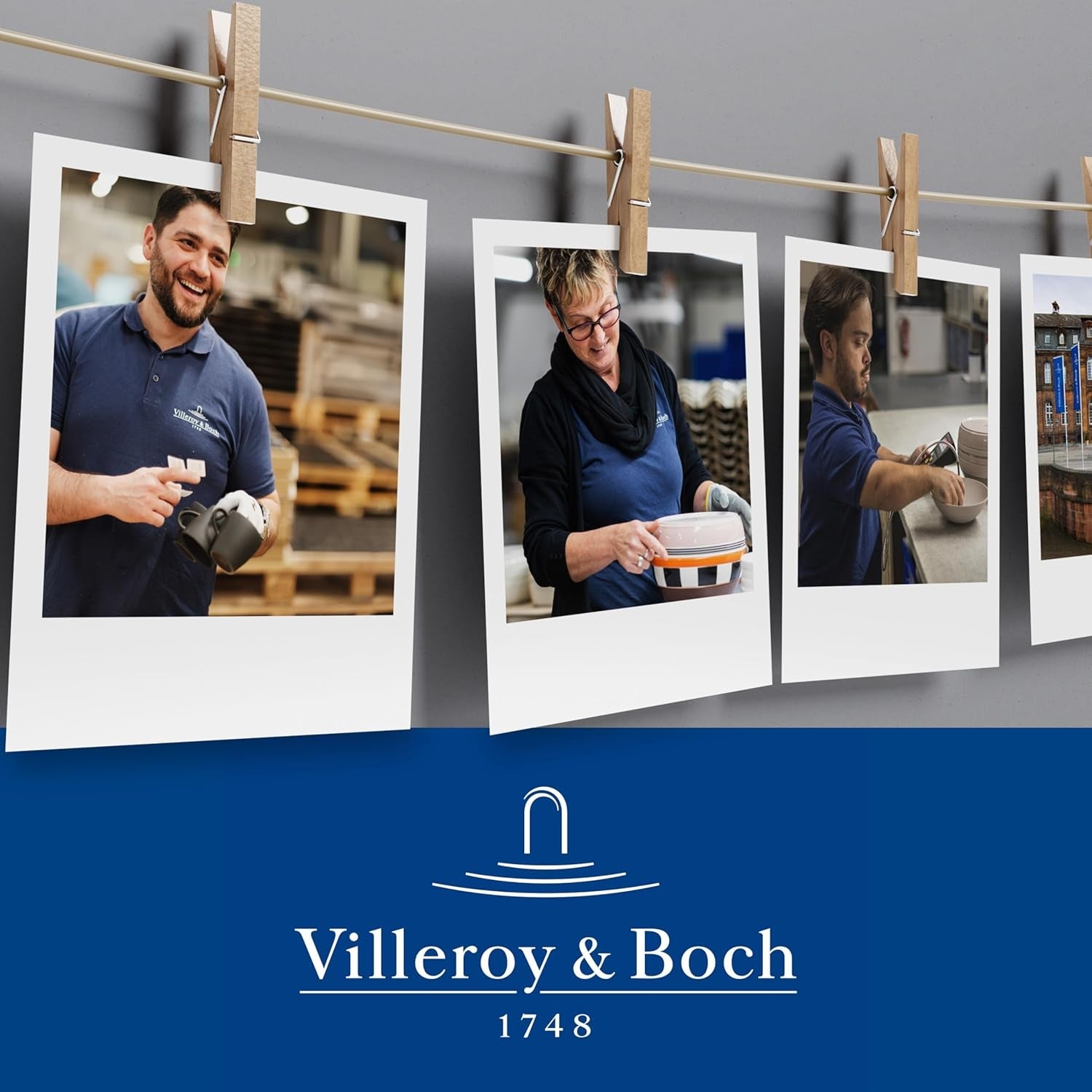 Villeroy & Boch - Manufacture Rock Serviesset, 6-delig, Serviesset voor 2 personen, Premium Porselein, Zwart