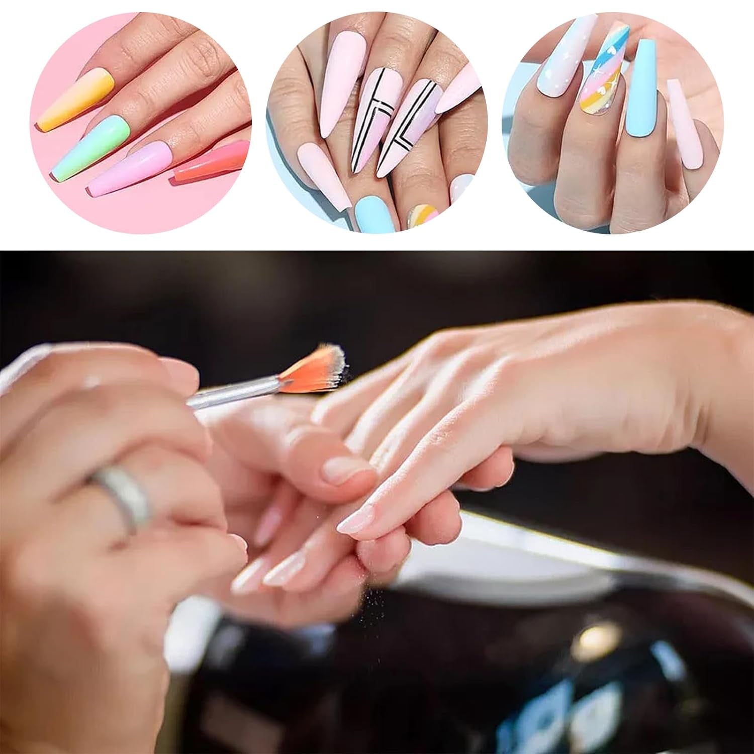 31 Stück Professionelle Nagel Pinsel Set, Dual-Ended Nagelpinsel, Pinsel Für Gelnägel, Acryl Nail Art Pen, Nail Art Dotting Tools, Nagelborstel voor DIY Nagelkunst Salon Design