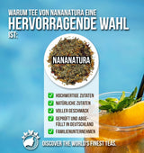 Nananatura'S Originele CITROEN BLISS THEE 85G | Fruitige en verfrissende zomerkruidenthee | Als koude thee, ijsthee of klassiek heet | Met bloemen, bladeren en zongerijpte bessen | Geen suiker