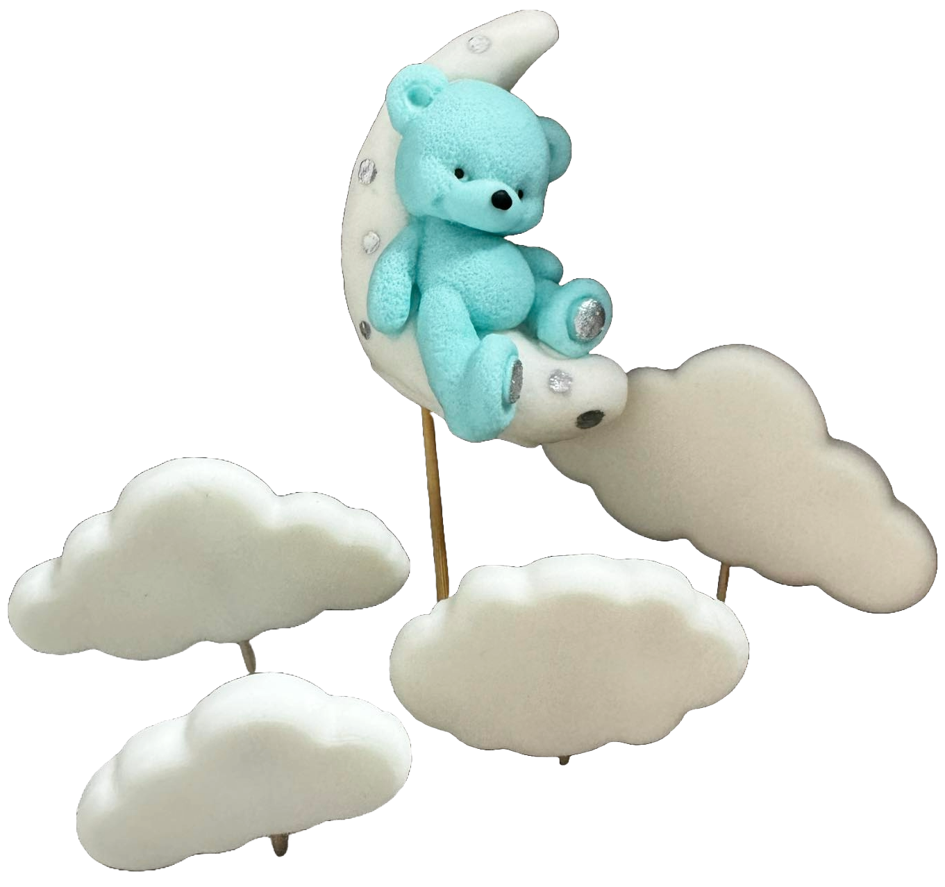 Set van 5 eetbare suikerdecoraties, Ursulet Sugar Paste Decorations Naty Shop