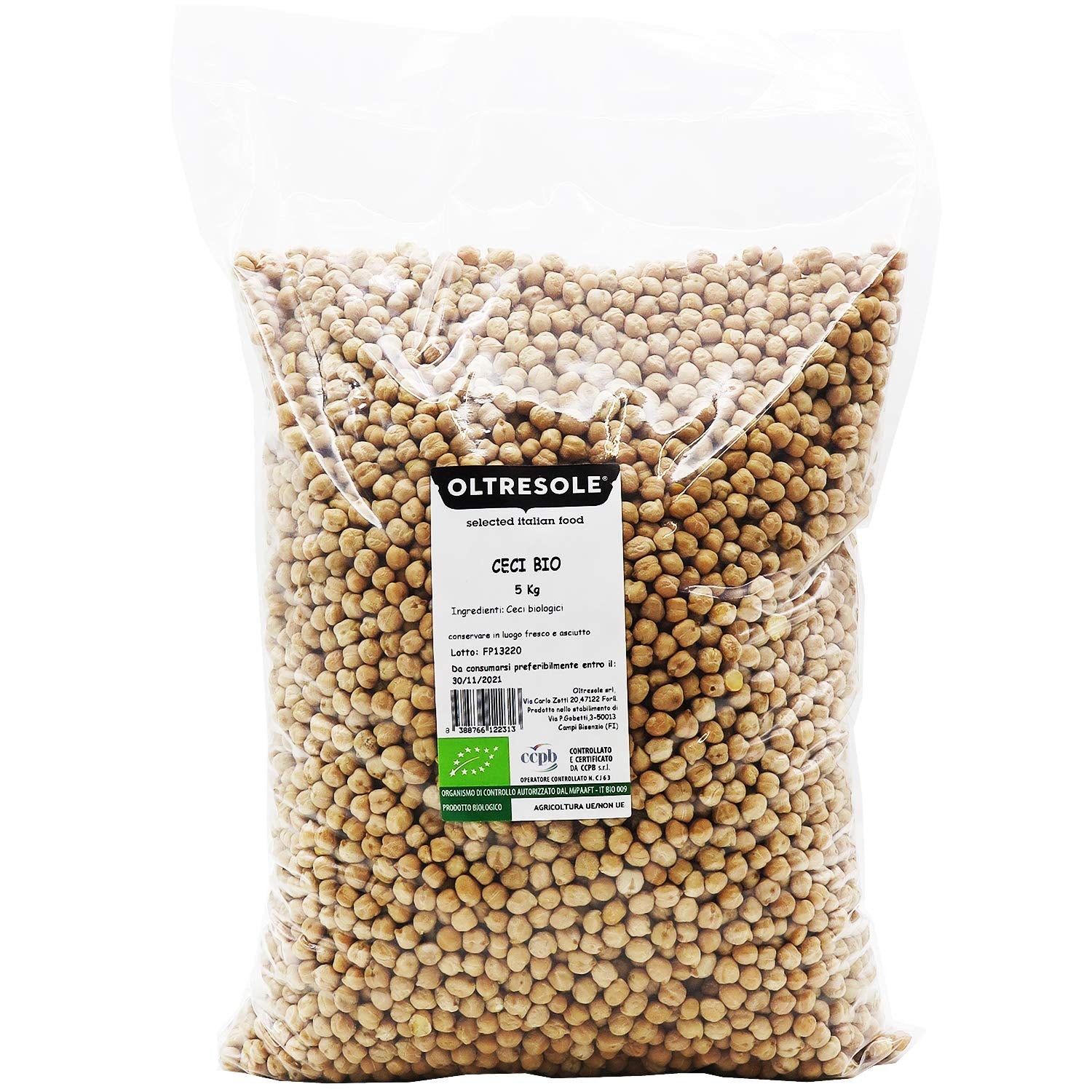 , 5 kg Biologische Kikkererwten, Biologische Gedroogde Peulvruchten uit Gecontroleerde Teelt, Granen Naty Shop Standaard Titel