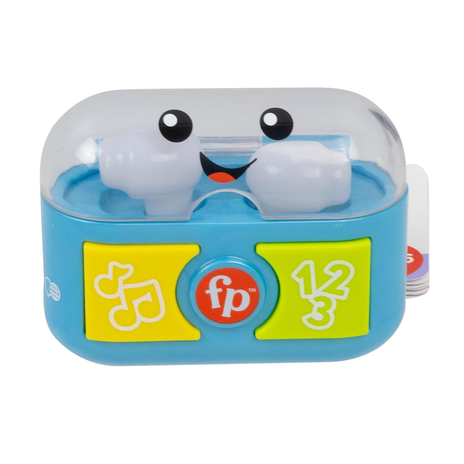 FISHER-PRICE Leuk leren en spelen met speel-oordopjes - Interactieve oordopjes met leuke lichtjes, leerliedjes en fijne motorische activiteiten, 20+ liedjes en zinnen, 6 maanden en ouder, HWY45 babyspeelgoed Naty Shop