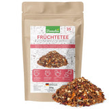 Vruchtenthee – 100 g Gearomatiseerde fruitmix met appel, hibiscus en kaneel – Ritssluitingszakje, ca. 25 kopjes – zonder toevoegingen, verpakt in Duitsland