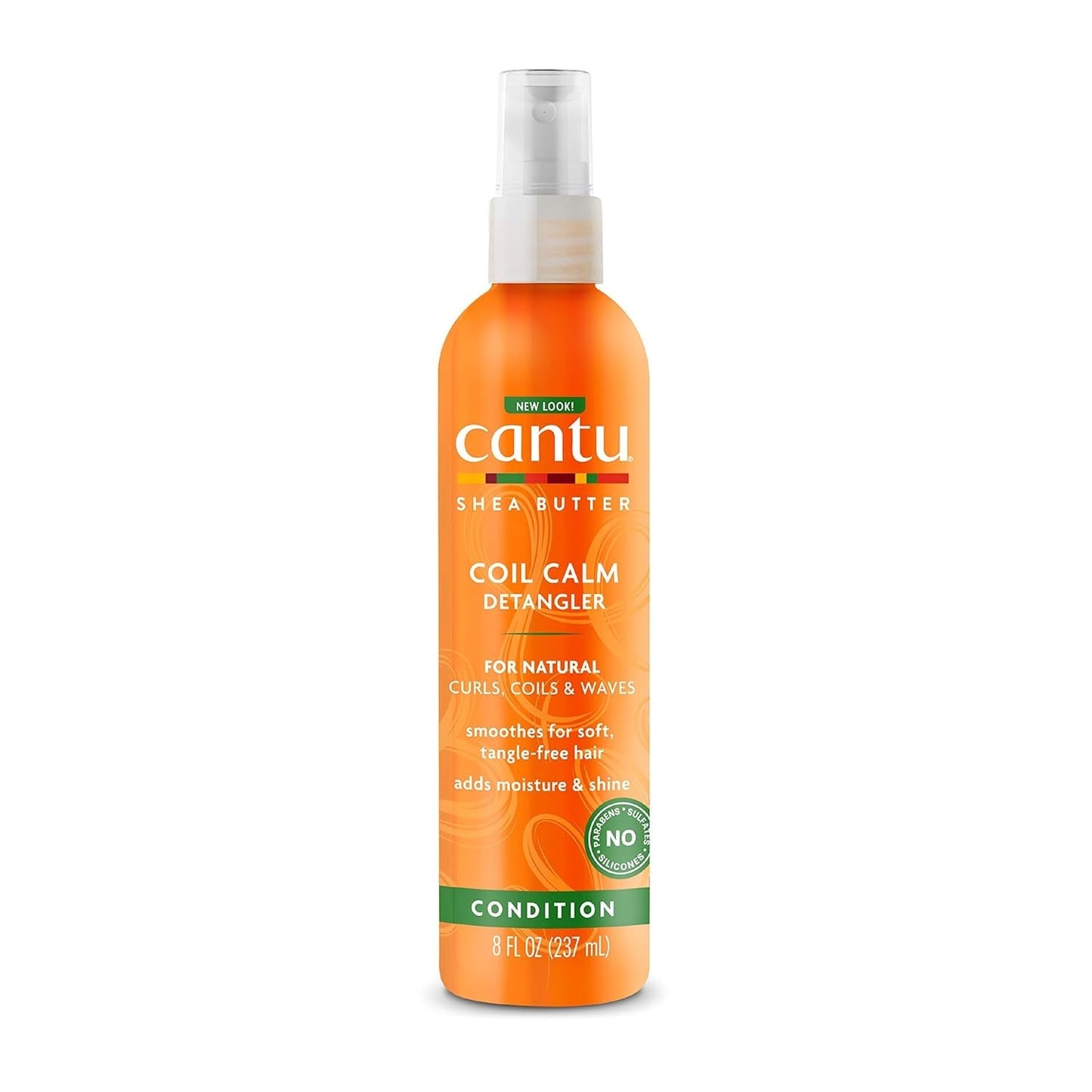 Cantu Coil Calm Detangling Spray, Shea, Krullend Haar, 237 ml Ontwarrende producten Naty Shop Standaardtitel