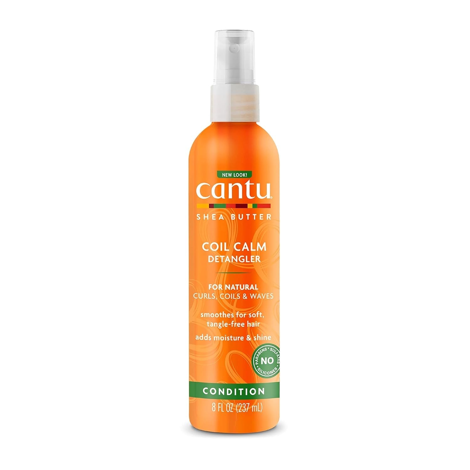 Cantu Coil Calm Detangling Spray, Shea, Krullend Haar, 237 ml Ontwarrende producten Naty Shop Standaardtitel
