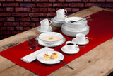 Seltmann Weiden serviesset 001.737148 Lido - 6 dinerborden + 6 onderborden - 12 delig - Black Line