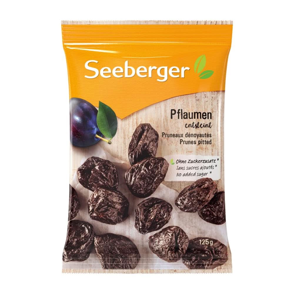 Seeberger Extra Large Lekkere Pruimen van de Beste Kwaliteit - Zeer Zoet en Aromatisch 13 x 125 Gram Naty Shop Gedehydrateerde Producten 13 x 125 Gram