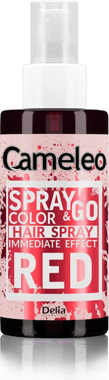 Cameleo - Spray & Go - haarverfspray - paars - voor blond, platinablond en grijs haar - eenvoudig sprayen en gaan - semi-permanent - direct resultaat - carnavalshaarverfspray - 150 ml Naty Shop Rode Haarverf 150 Ml (1 pakje)