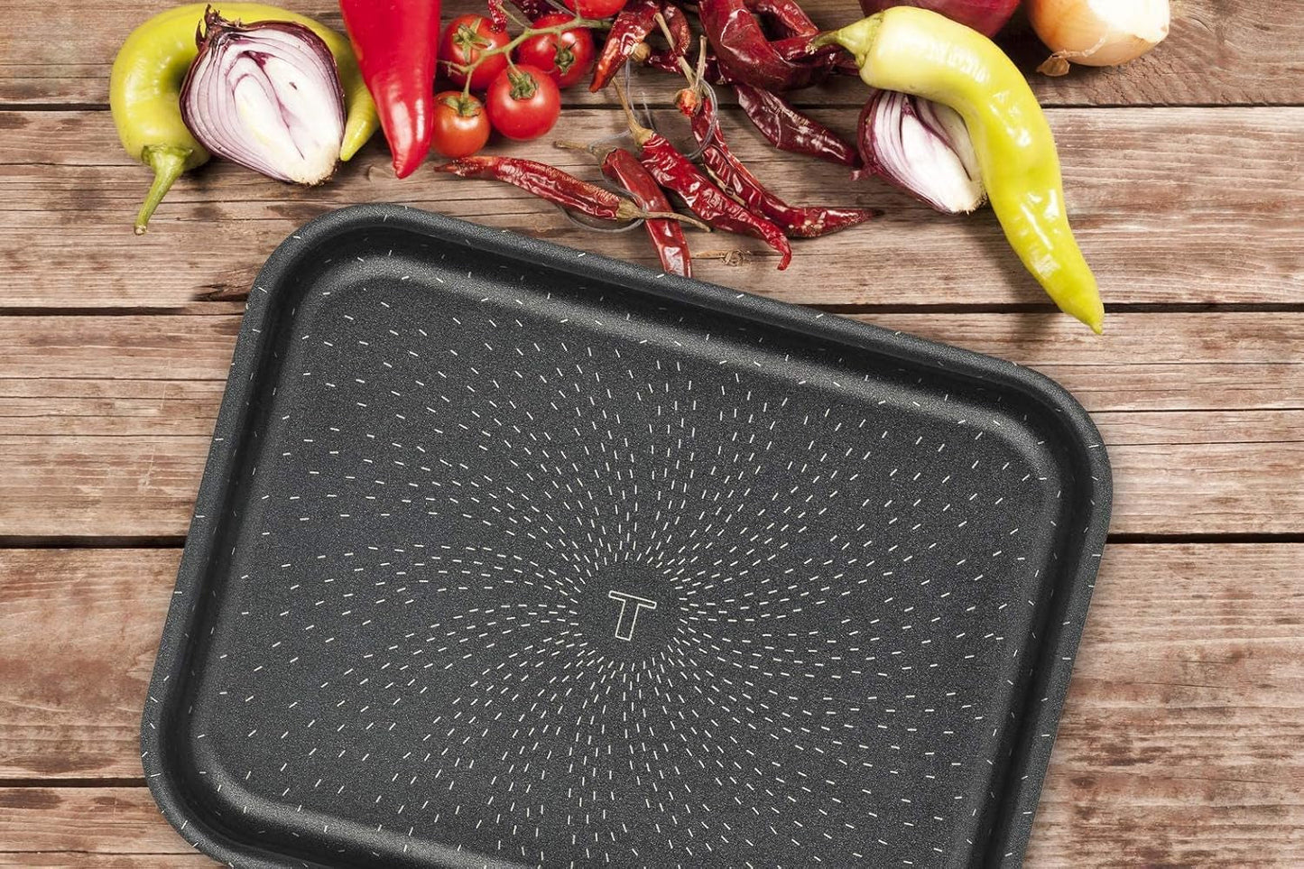 Tefal J1600502 Success Flach Mini Backofen Aluminium Zwart 19X25 X 4,2 Cm Vormen en bakplaten Naty Shop