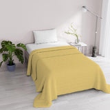 Zomerdekbed Satijn Strepen, polyester, crème, 260X250 Cm Quilts en quilts Naty Shop Geel 170X250 Cm